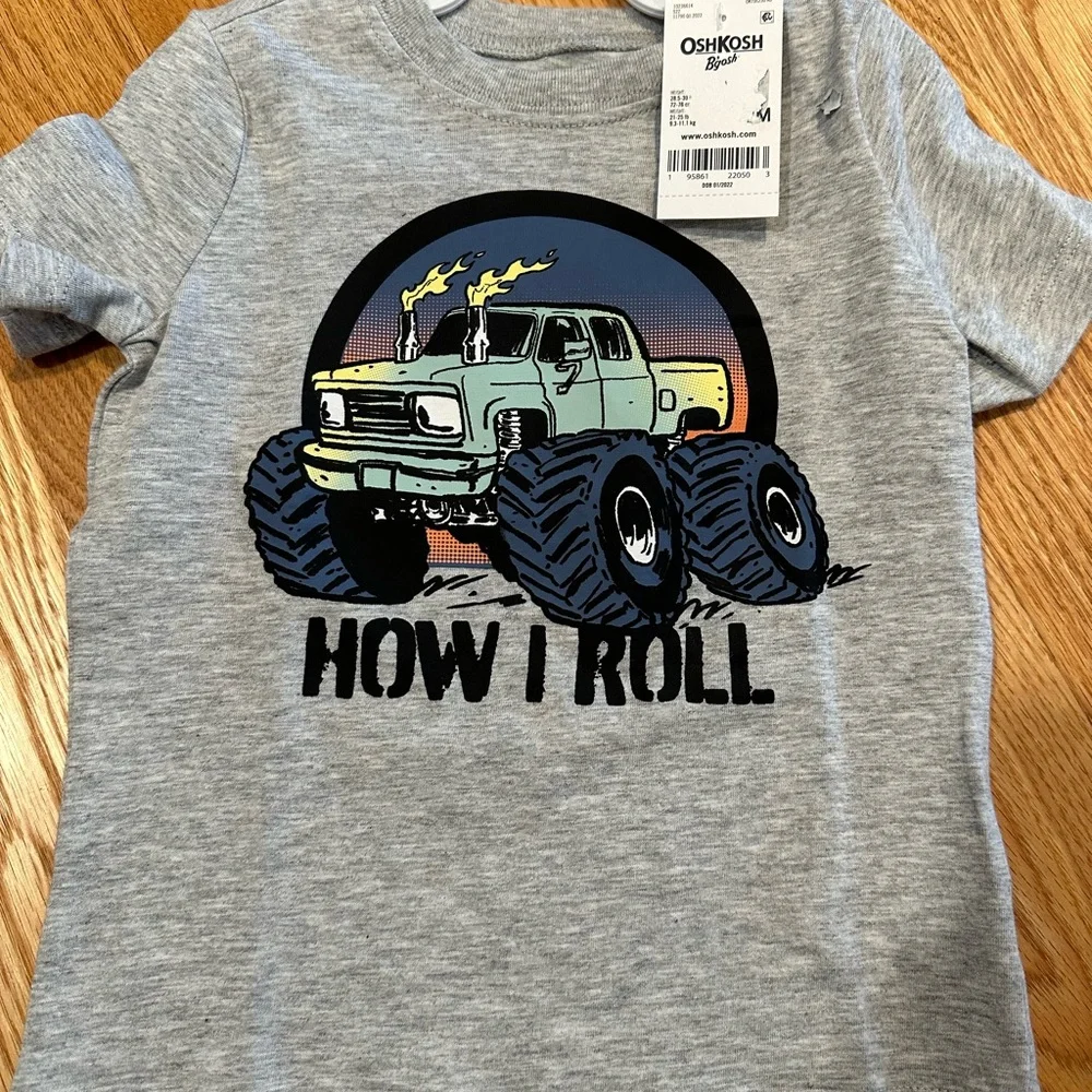 OshKosh monster truck tshirt